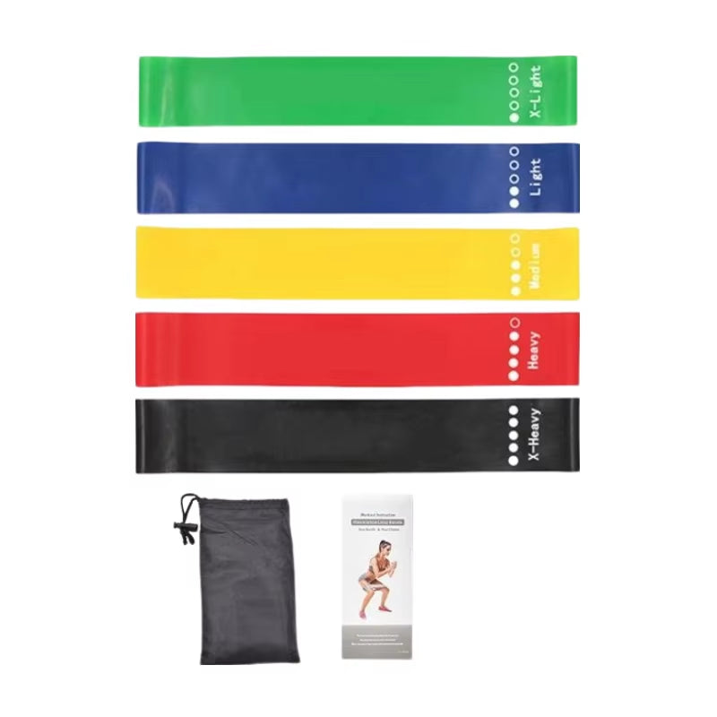 7-Piece TPE Resistance Bands Set – Loop Bands for Strength Training, Yoga, Pilates & Home Workouts