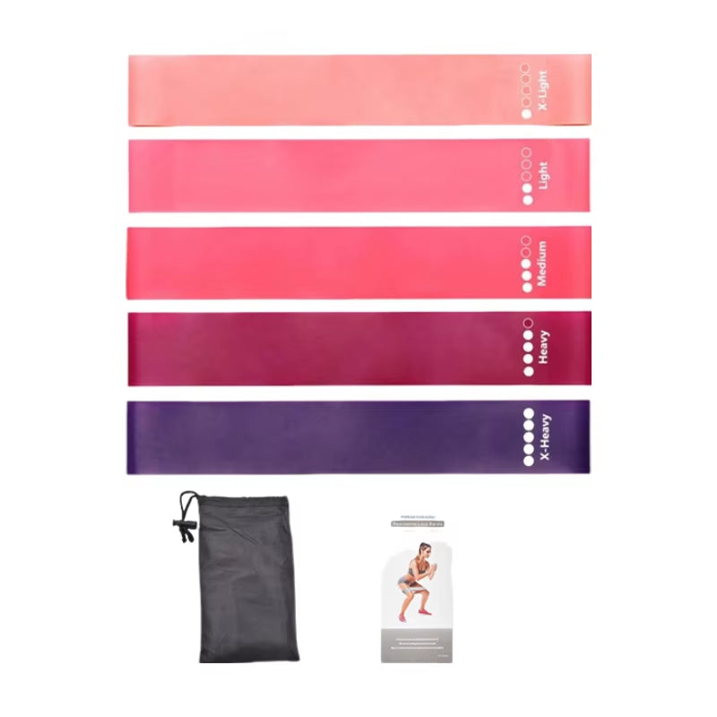 7-Piece TPE Resistance Bands Set – Loop Bands for Strength Training, Yoga, Pilates & Home Workouts
